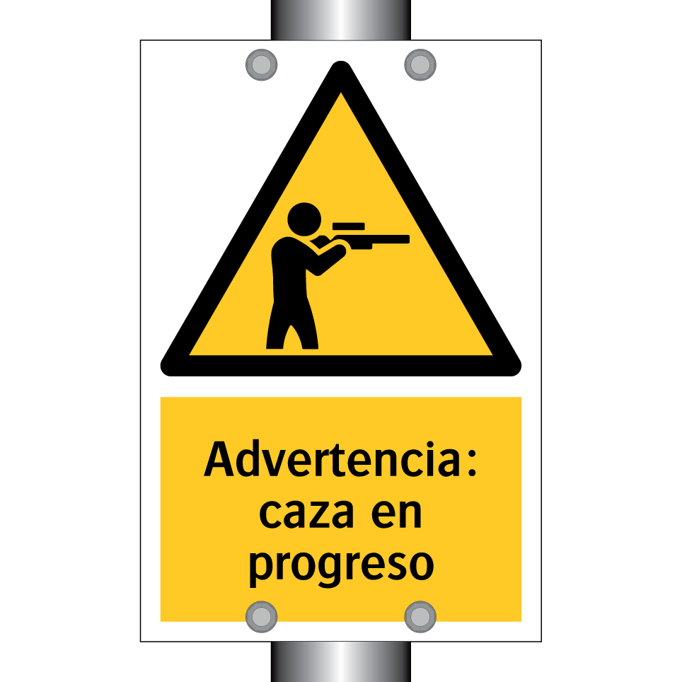 Advertencia: caza en progreso