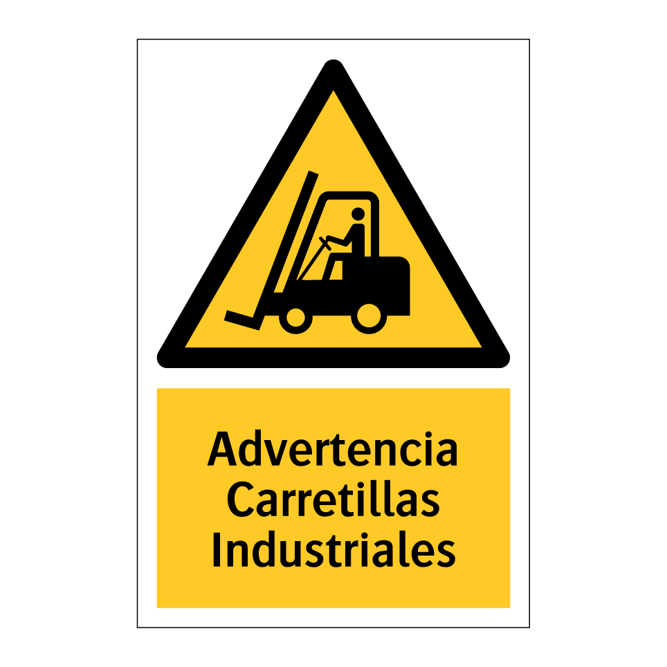 Advertencia Carretillas Industriales