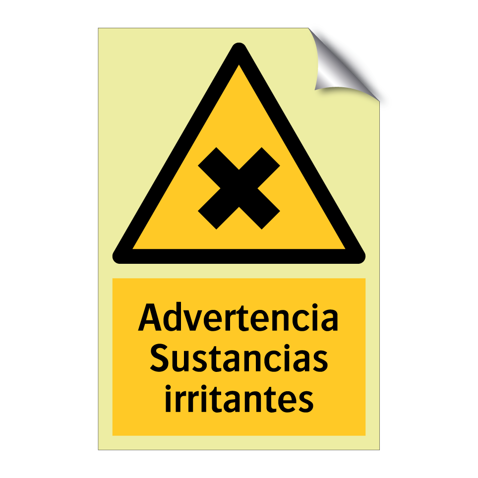 Advertencia Sustancias irritantes
