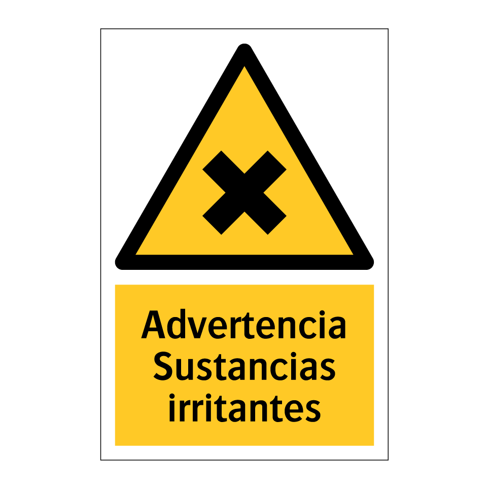 Advertencia Sustancias irritantes
