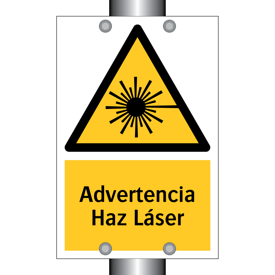 Advertencia Haz Láser