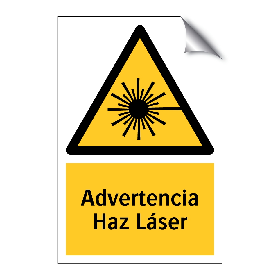 Advertencia Haz Láser