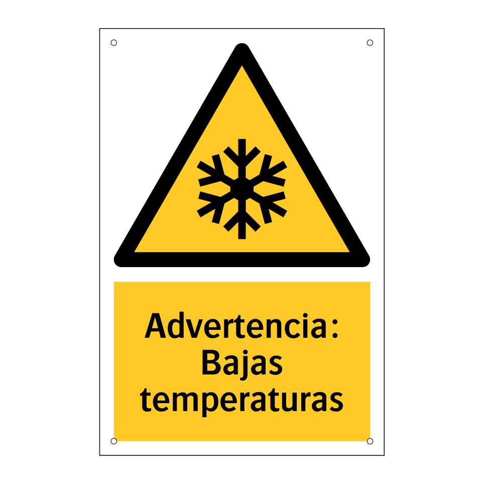 Advertencia: Bajas temperaturas