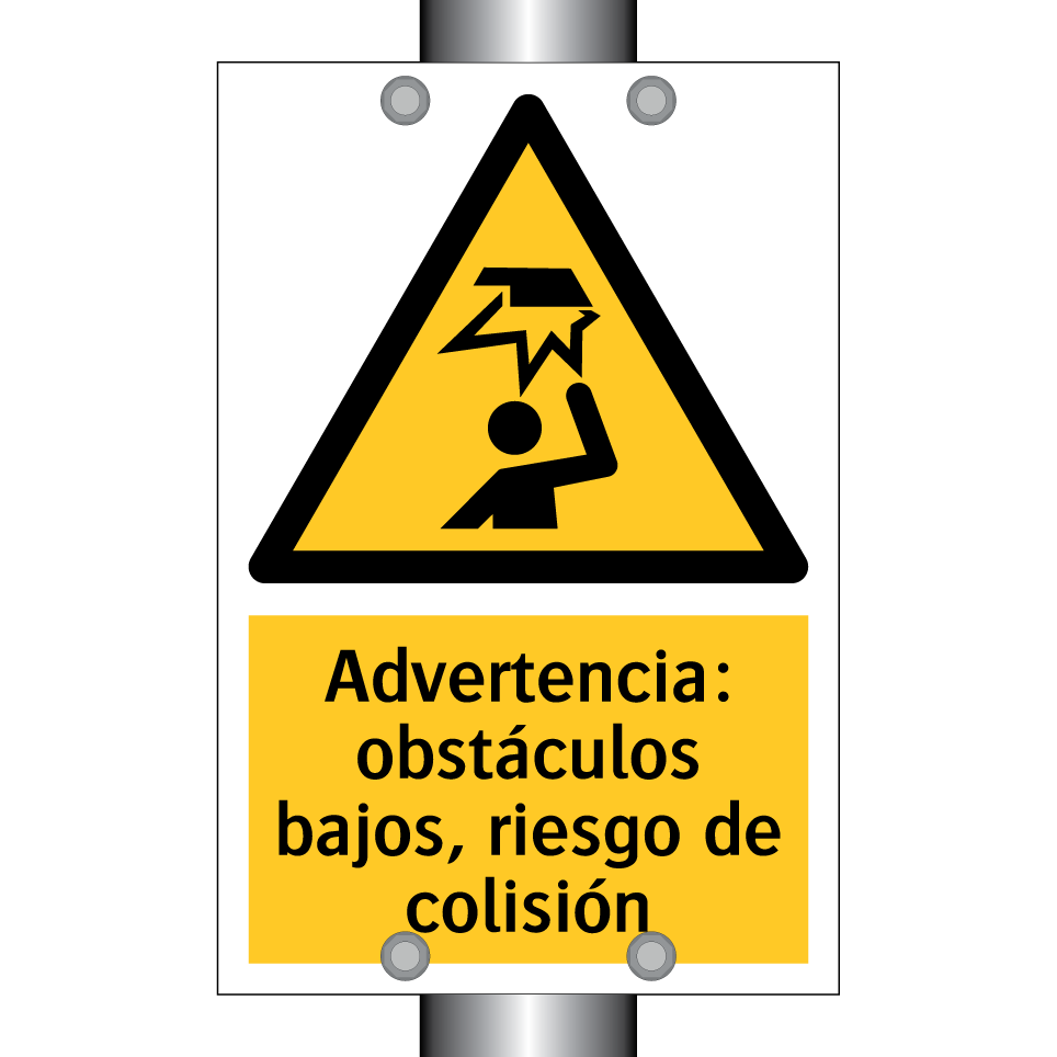 Advertencia: obstáculos bajos, riesgo de colisión