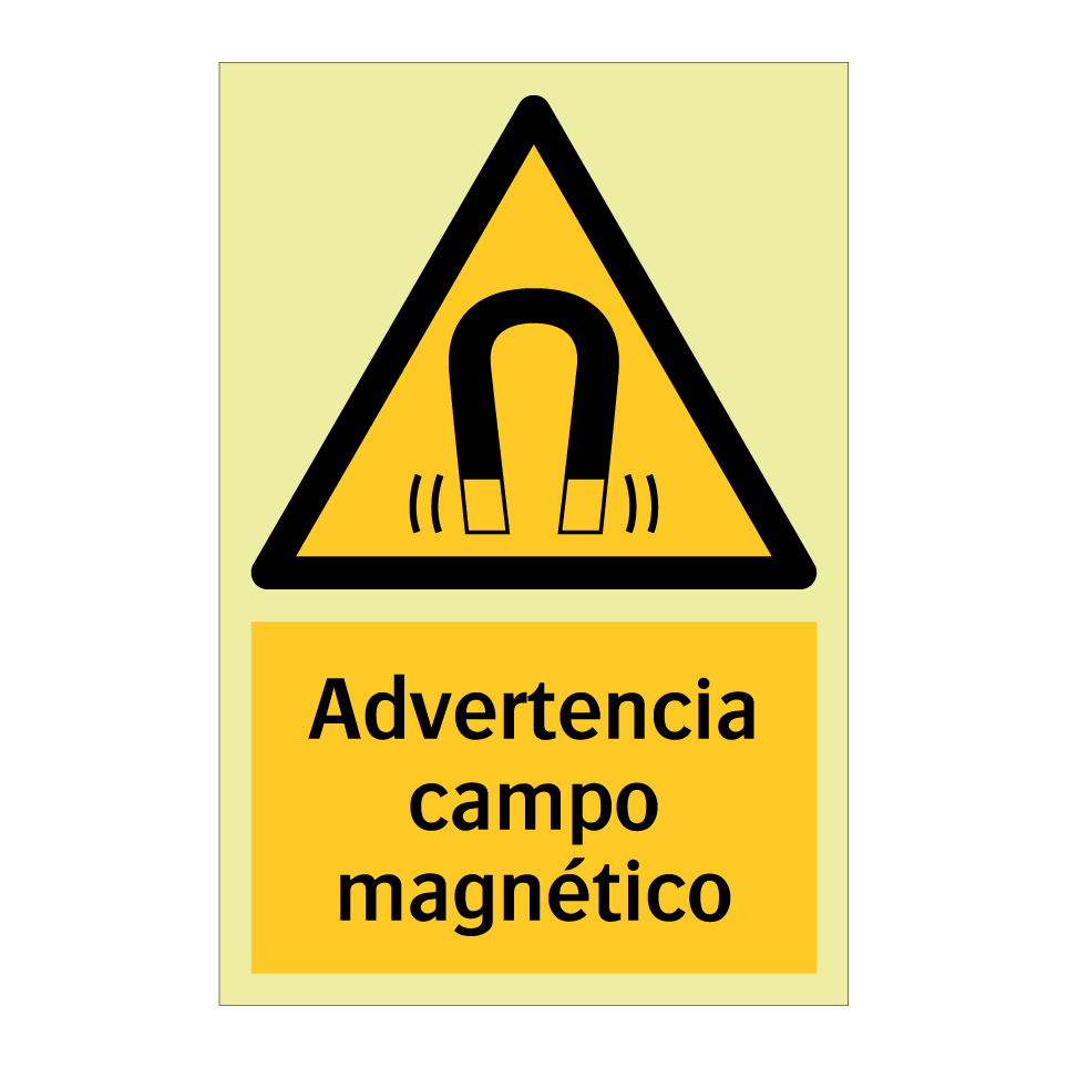 Advertencia campo magnético