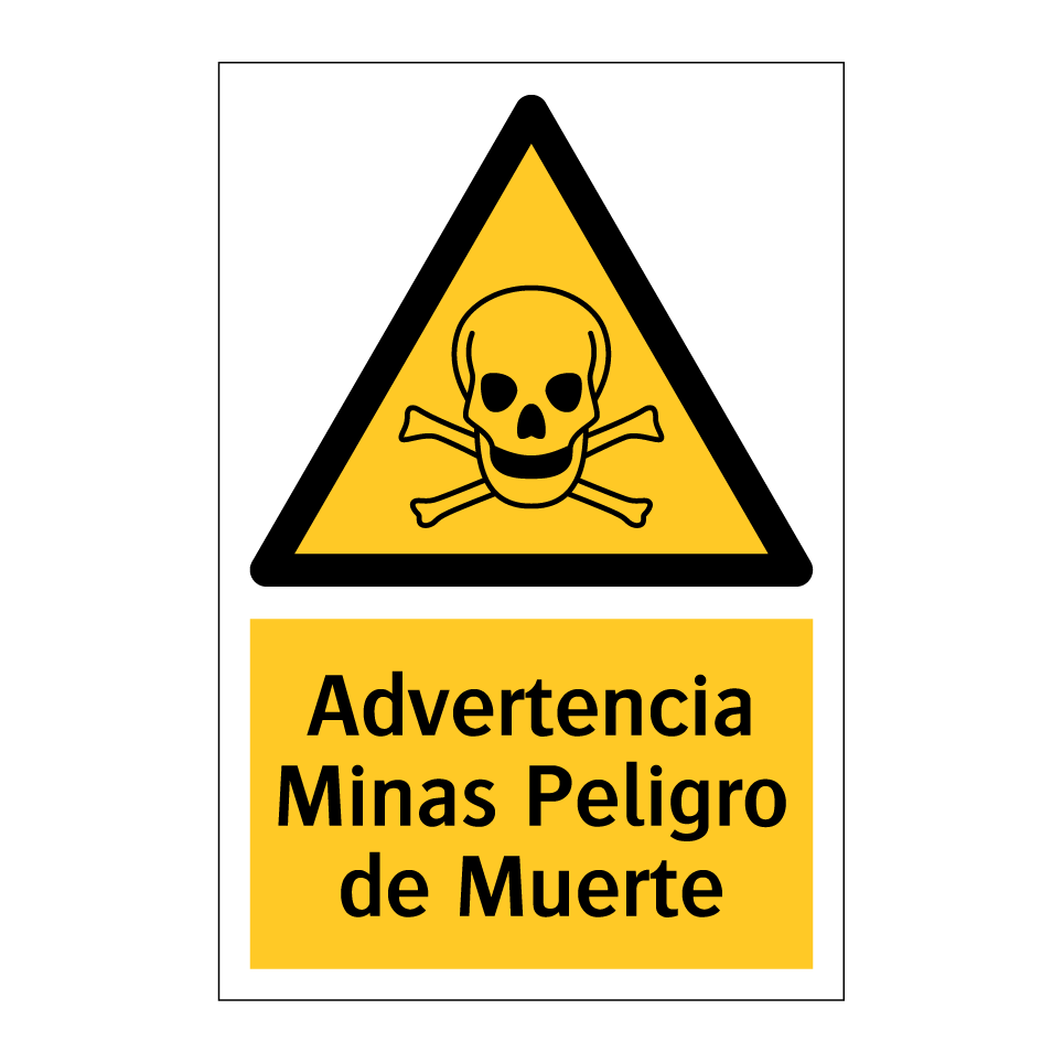 Advertencia Minas Peligro de Muerte
