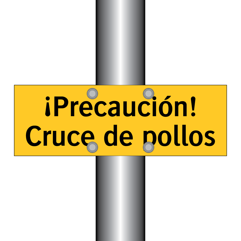 ¡Precaución! Cruce de pollos