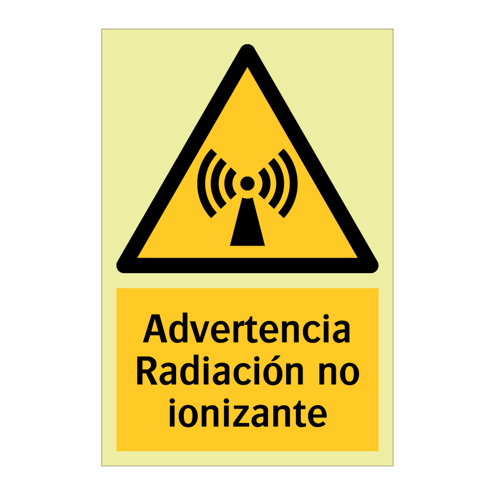 Advertencia Radiación no ionizante