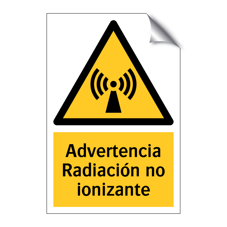 Advertencia Radiación no ionizante