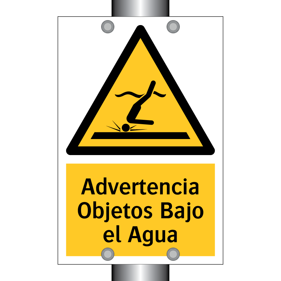 Advertencia Objetos Bajo el Agua