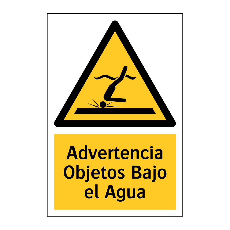 Advertencia Objetos Bajo el Agua