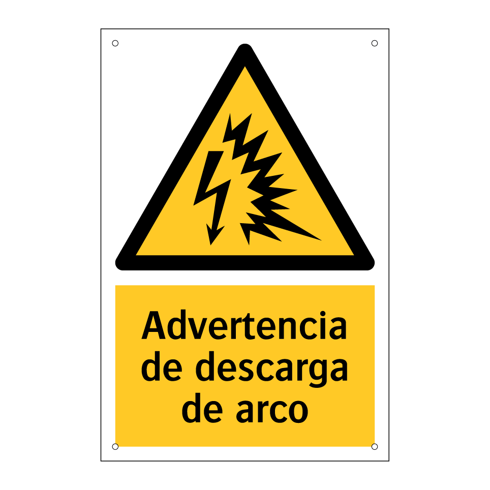Advertencia de descarga de arco