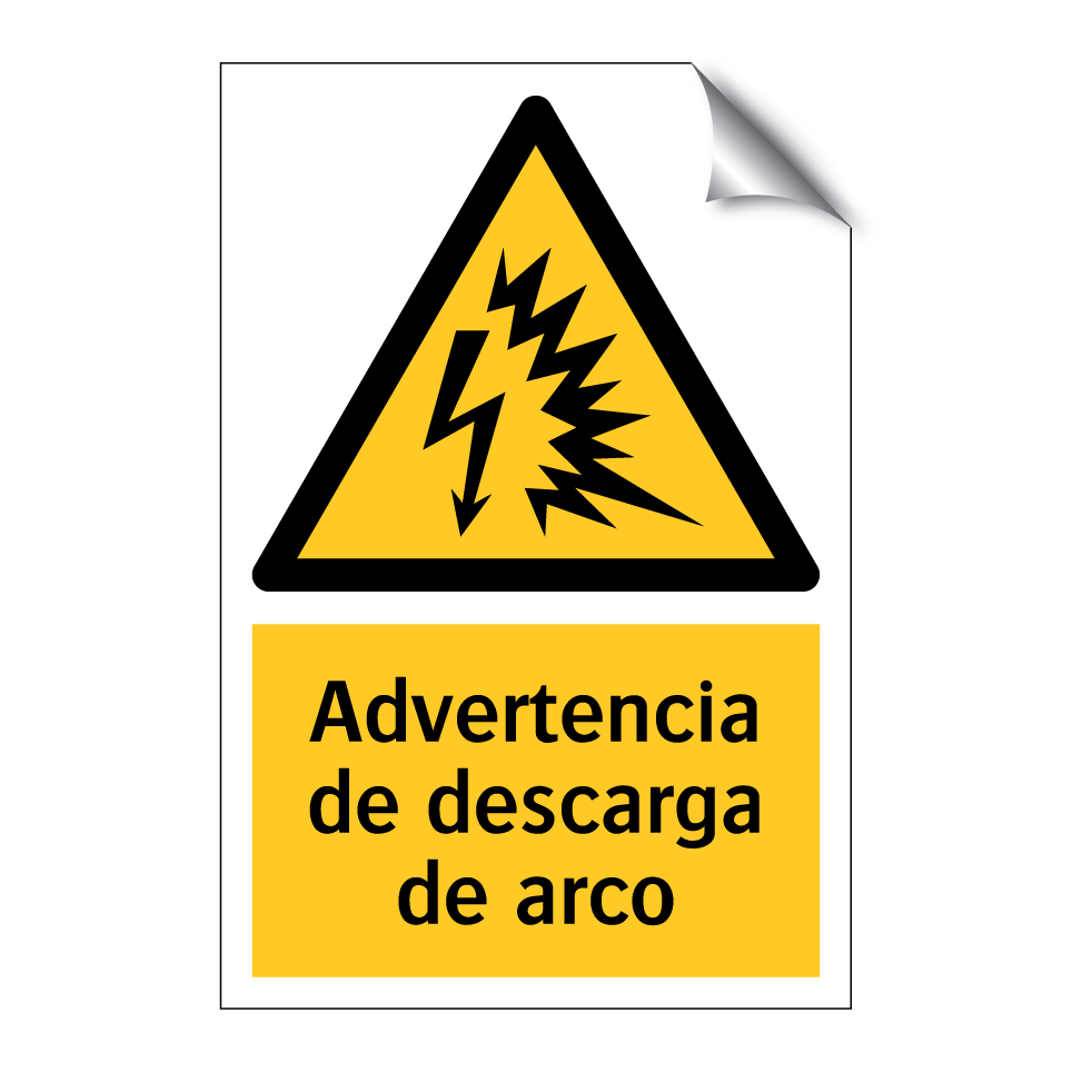 Advertencia de descarga de arco