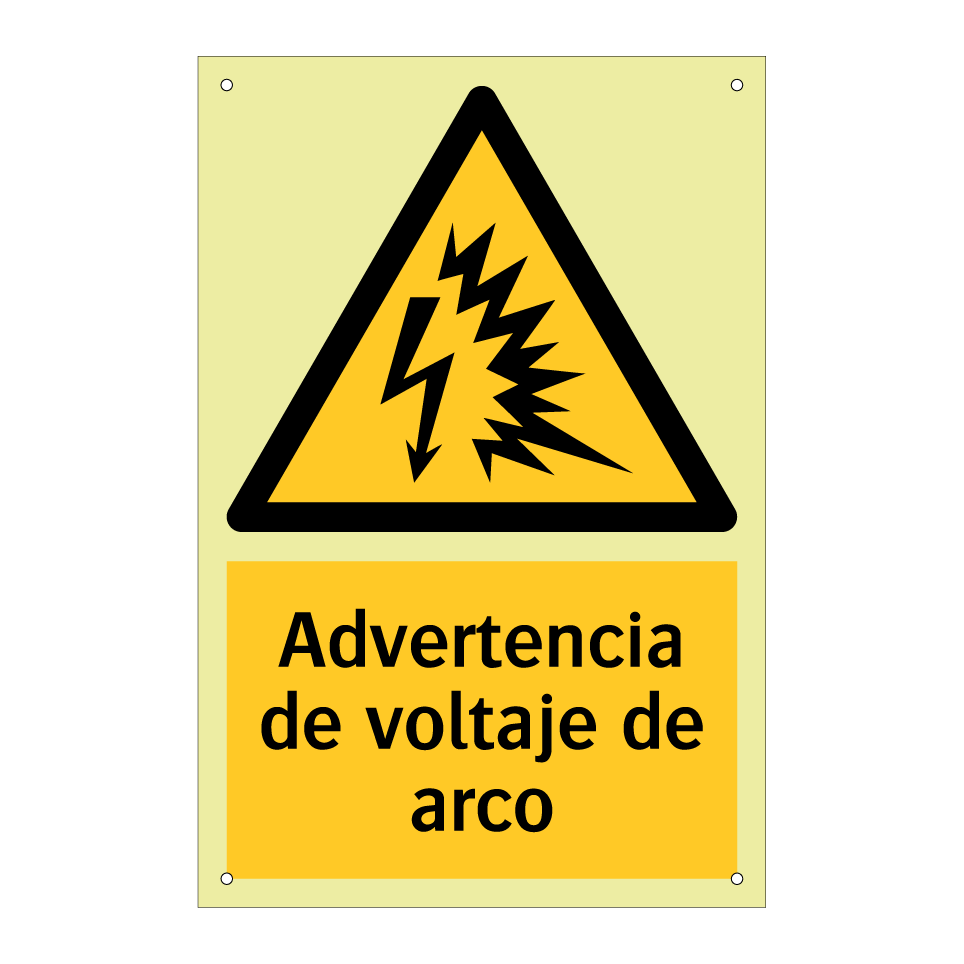 Advertencia de voltaje de arco