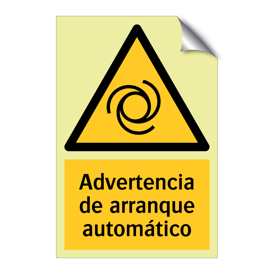 Advertencia de arranque automático