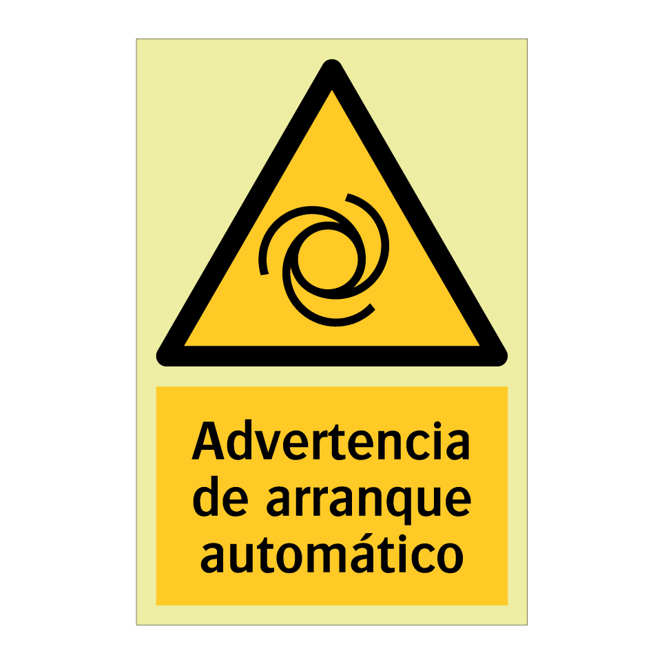 Advertencia de arranque automático