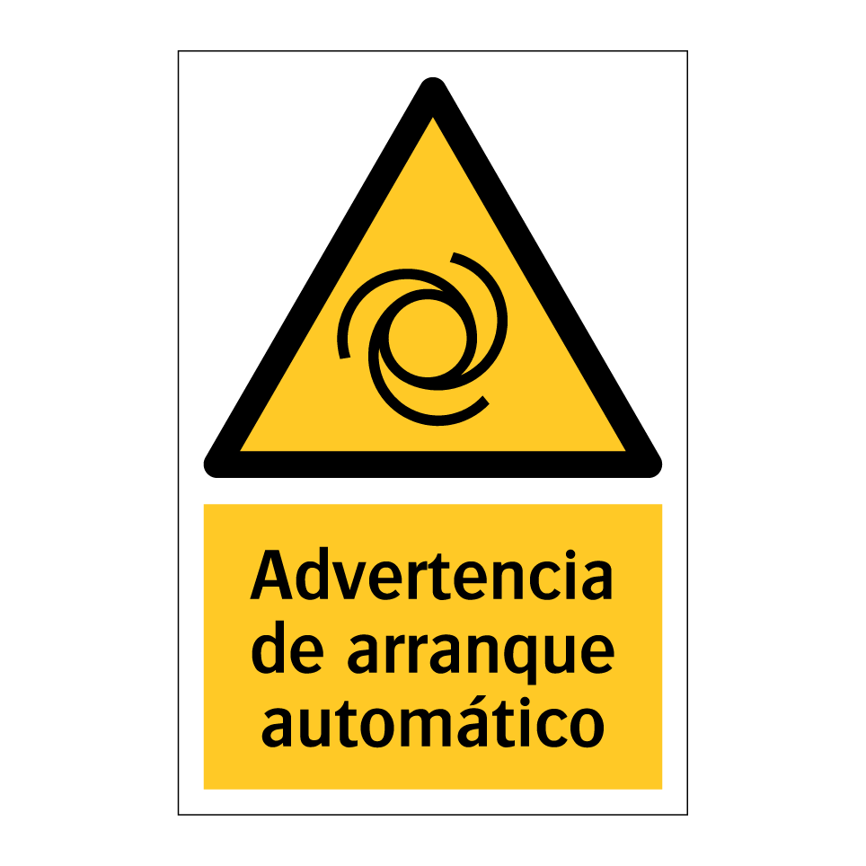 Advertencia de arranque automático