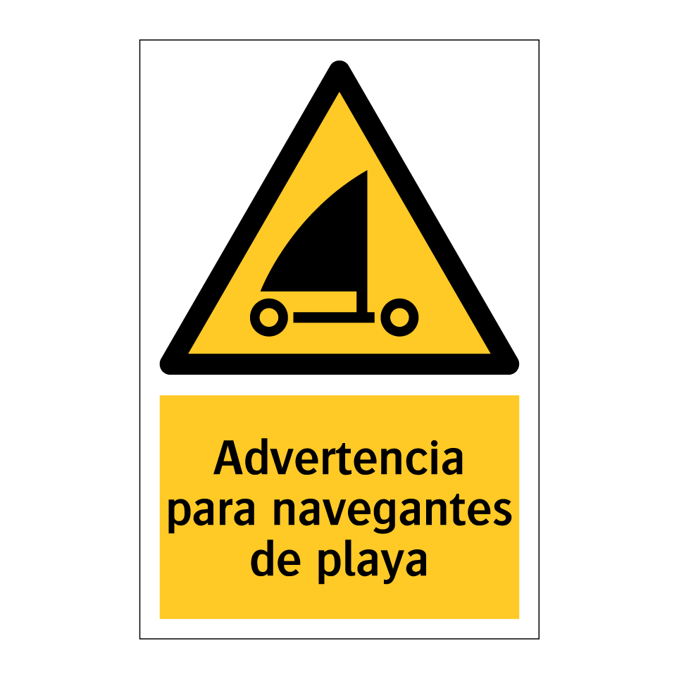 Advertencia para navegantes de playa