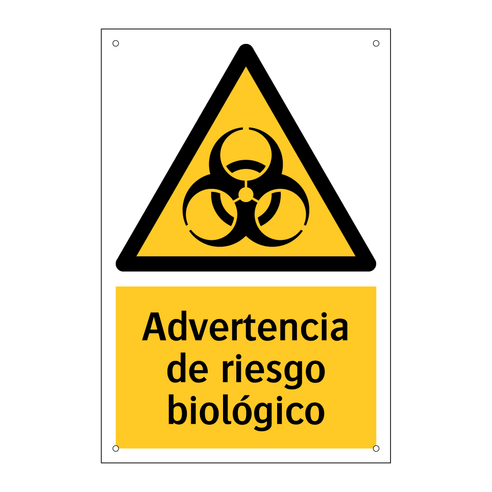 Advertencia de riesgo biológico