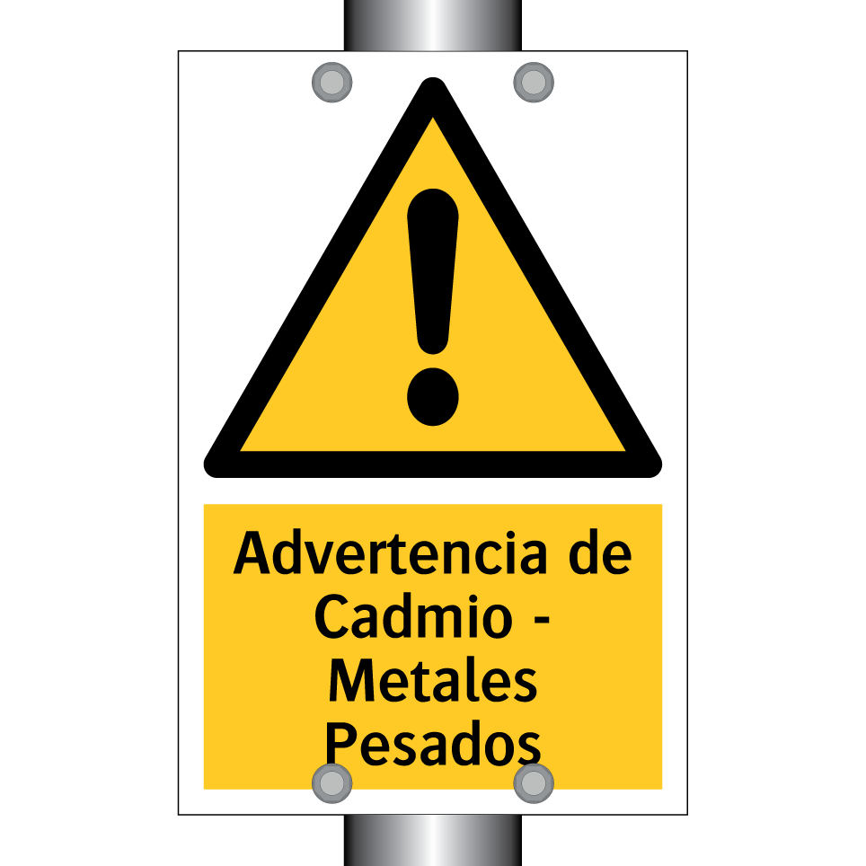 Advertencia de Cadmio - Metales Pesados