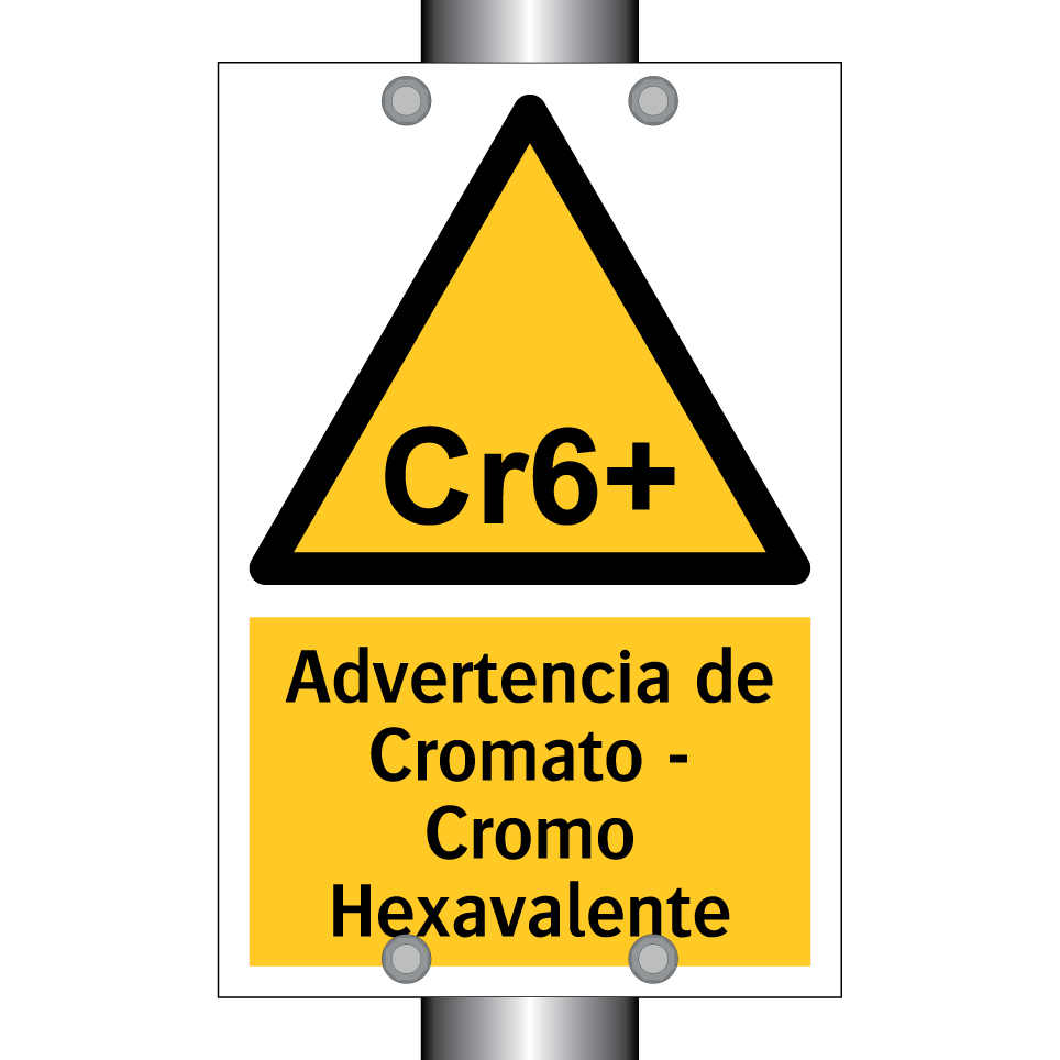 Advertencia de Cromato - Cromo Hexavalente