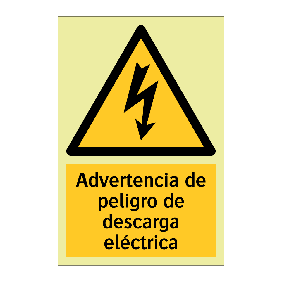 Advertencia de peligro de descarga eléctrica