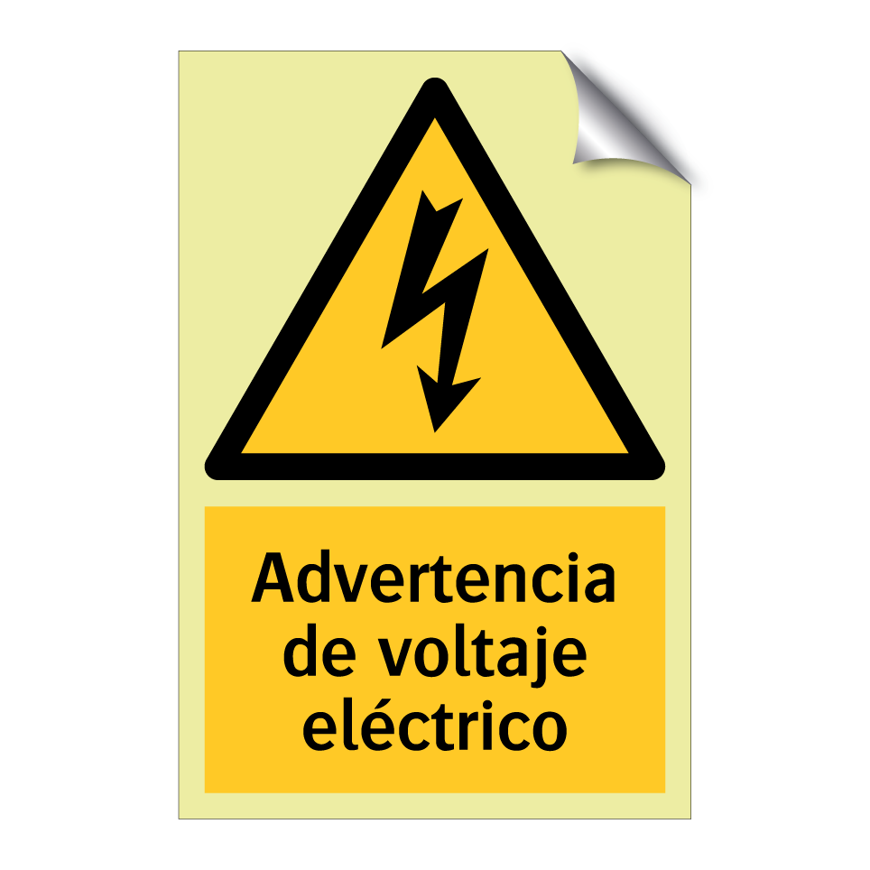 Advertencia de voltaje eléctrico