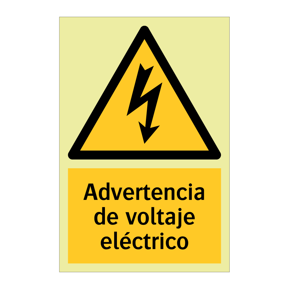 Advertencia de voltaje eléctrico