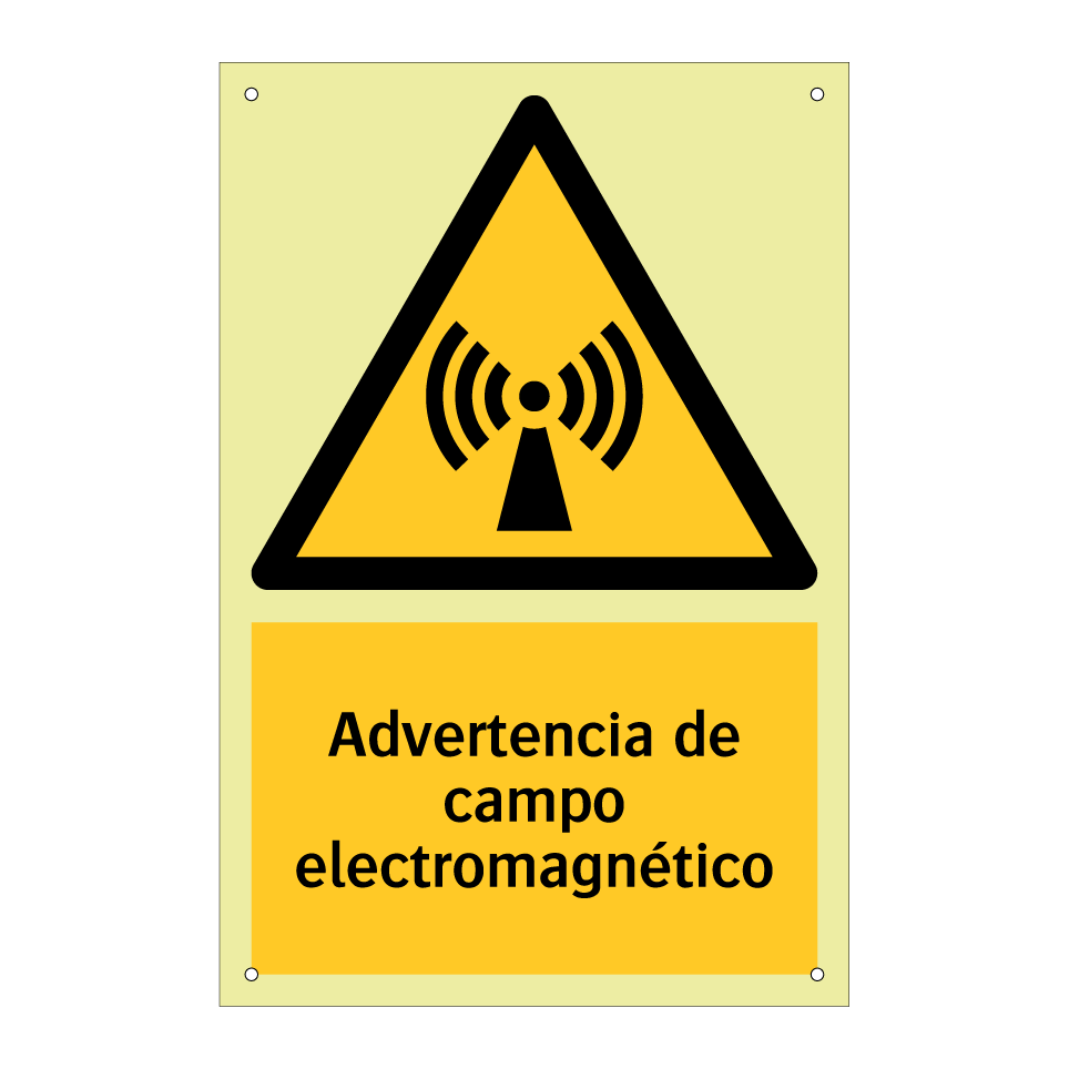 Advertencia de campo electromagnético