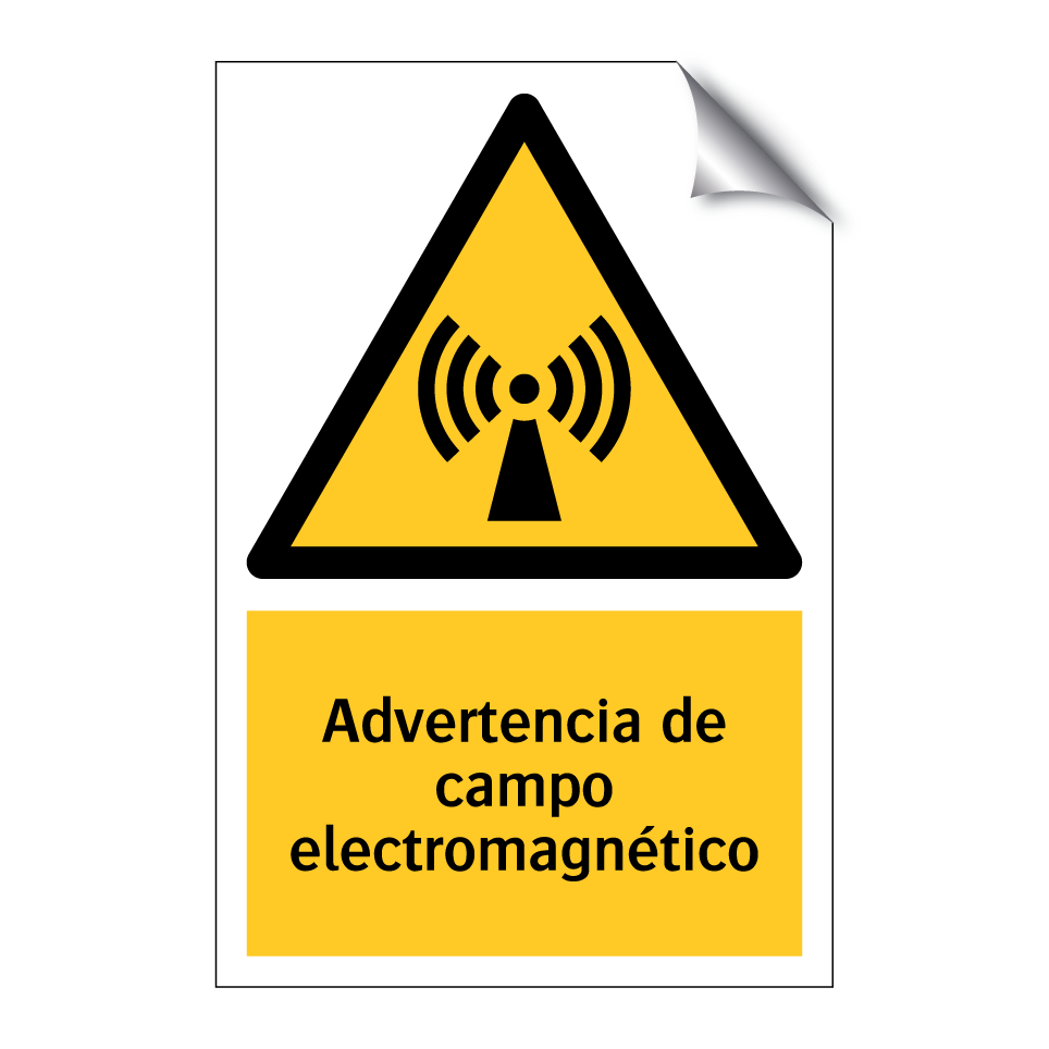 Advertencia de campo electromagnético