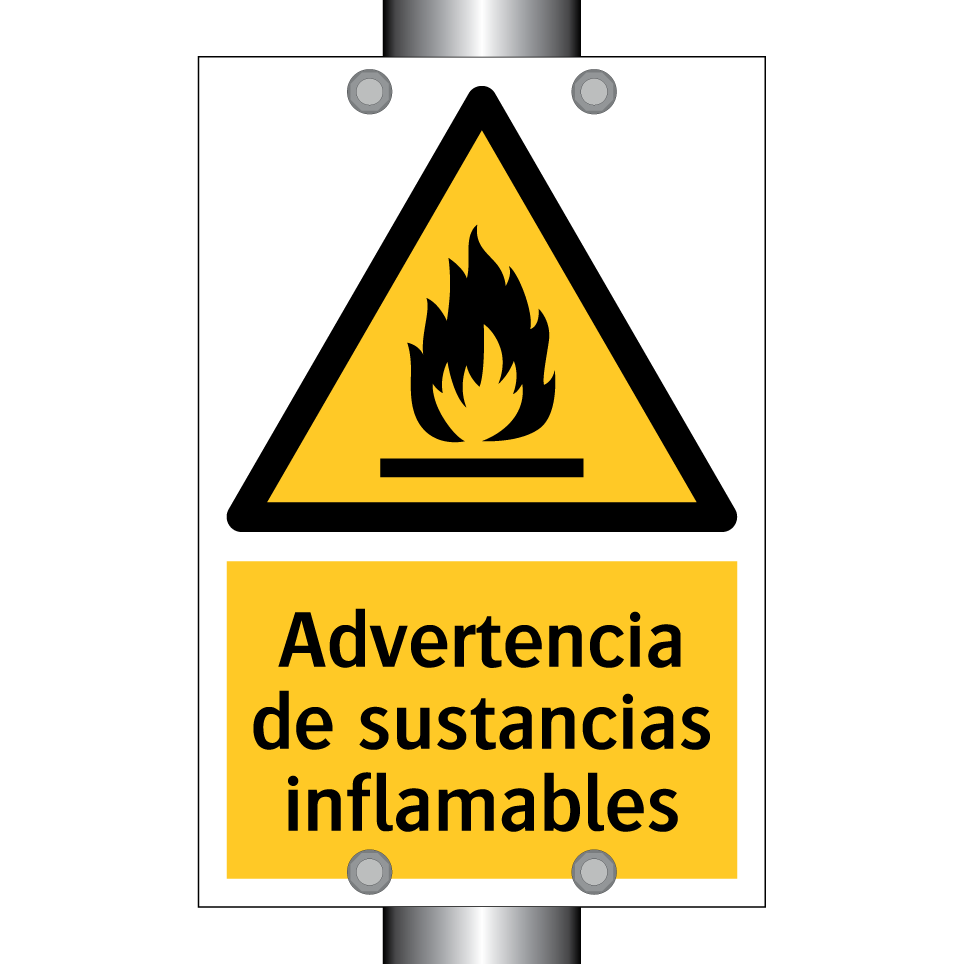 Advertencia de sustancias inflamables