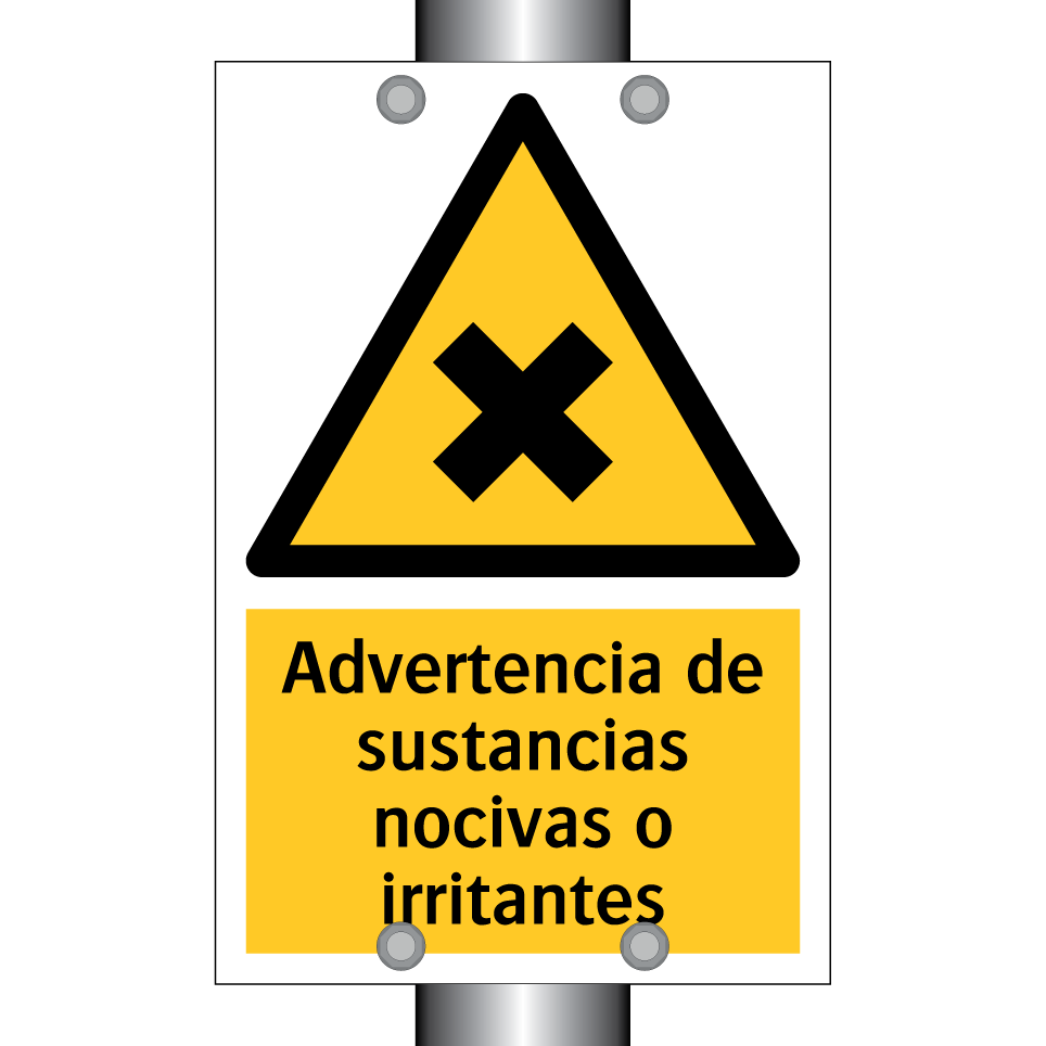 Advertencia de sustancias nocivas o irritantes
