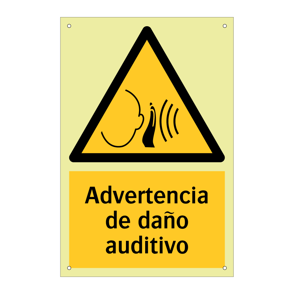 Advertencia de daño auditivo