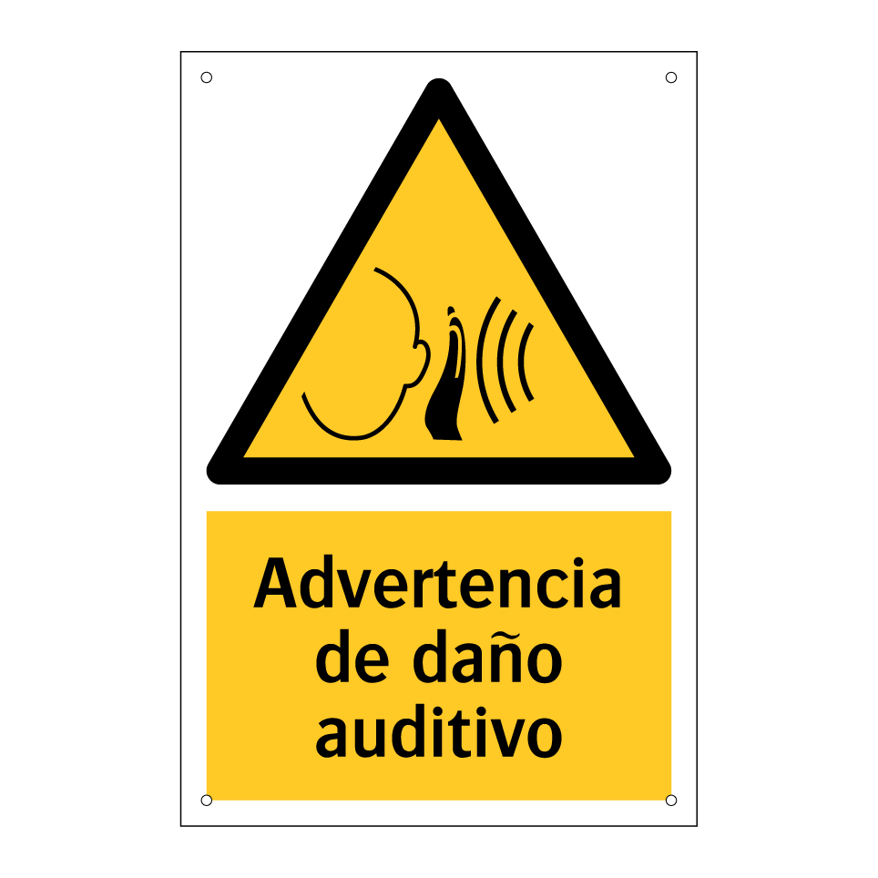 Advertencia de daño auditivo