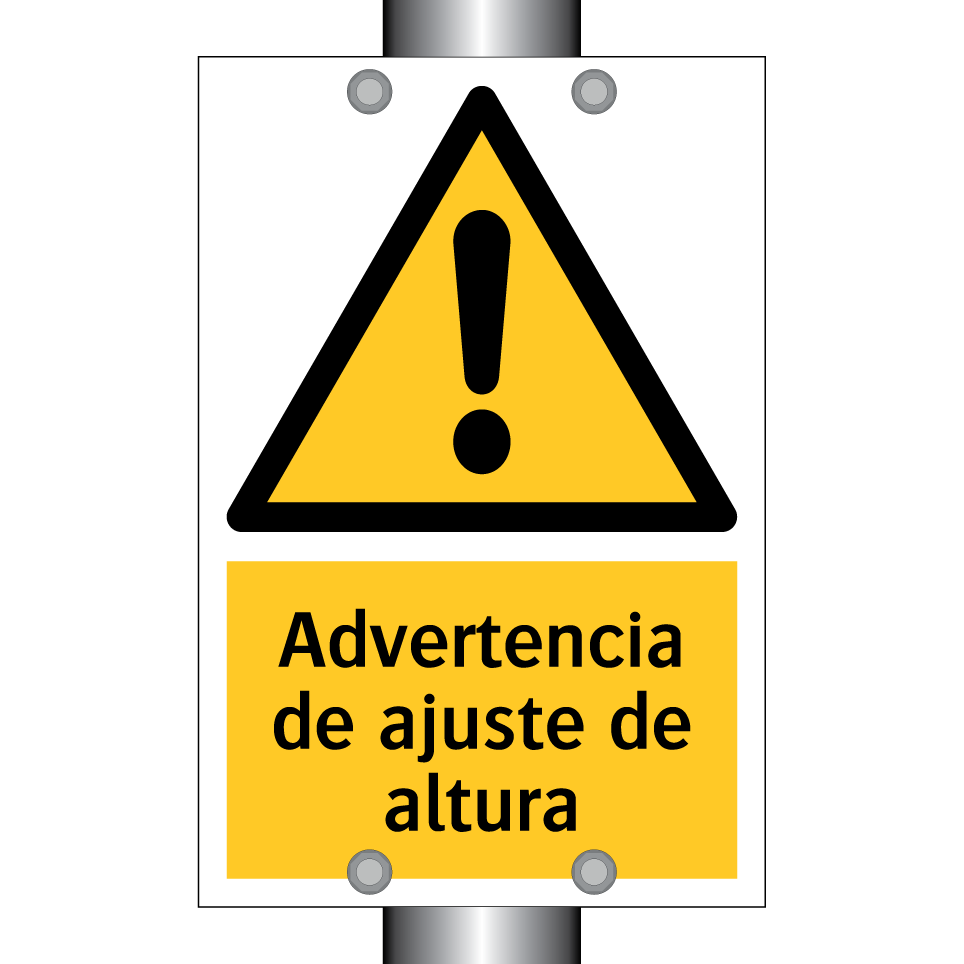 Advertencia de ajuste de altura