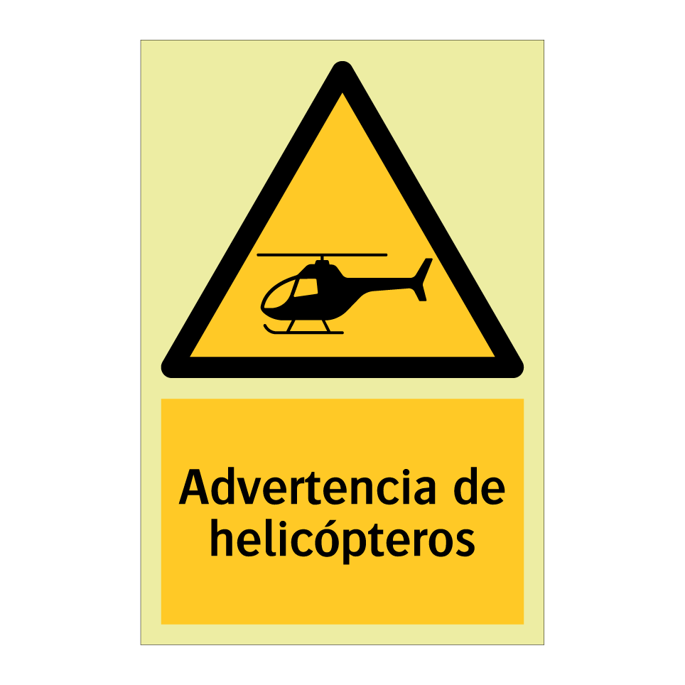 Advertencia de helicópteros