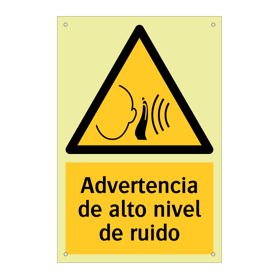 Advertencia de alto nivel de ruido