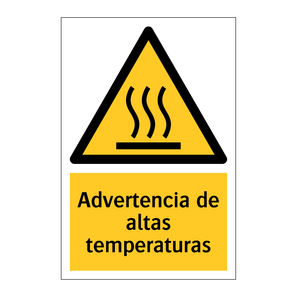 Advertencia de altas temperaturas