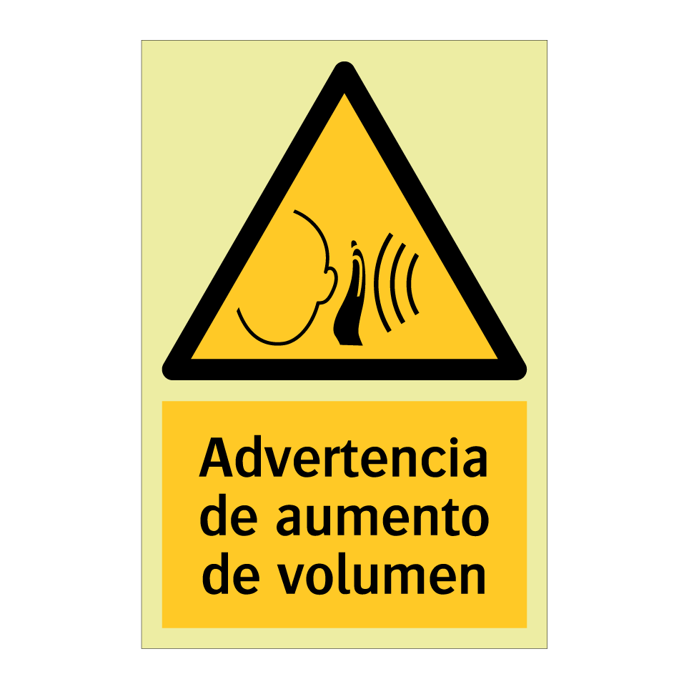 Advertencia de aumento de volumen