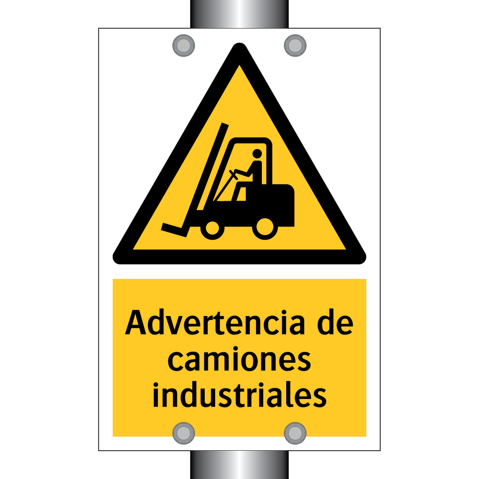 Advertencia de camiones industriales