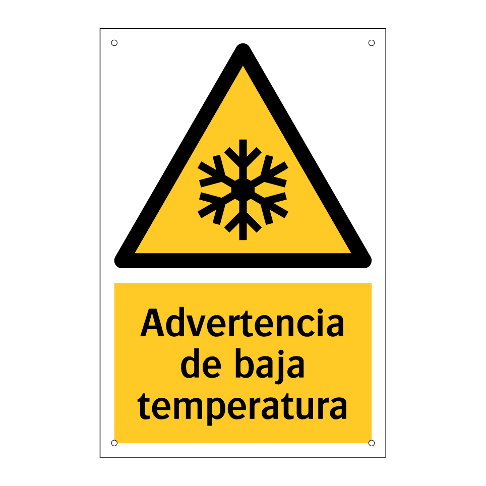 Advertencia de baja temperatura