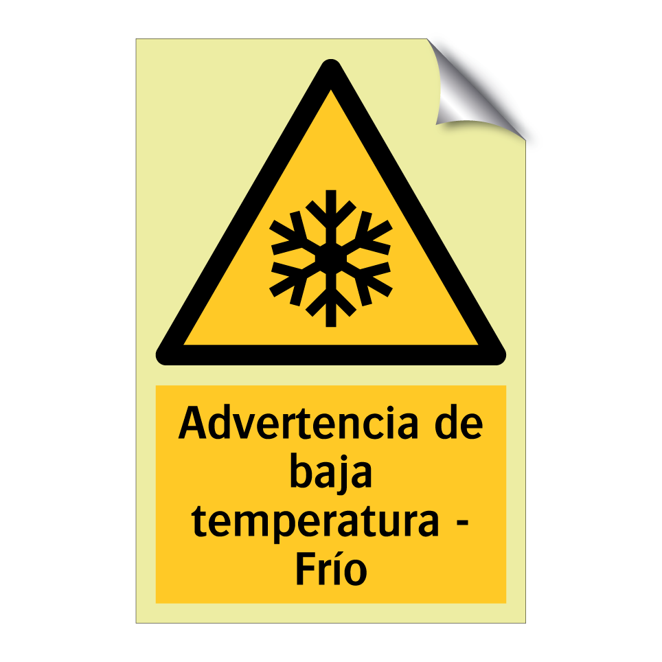 Advertencia de baja temperatura - Frío