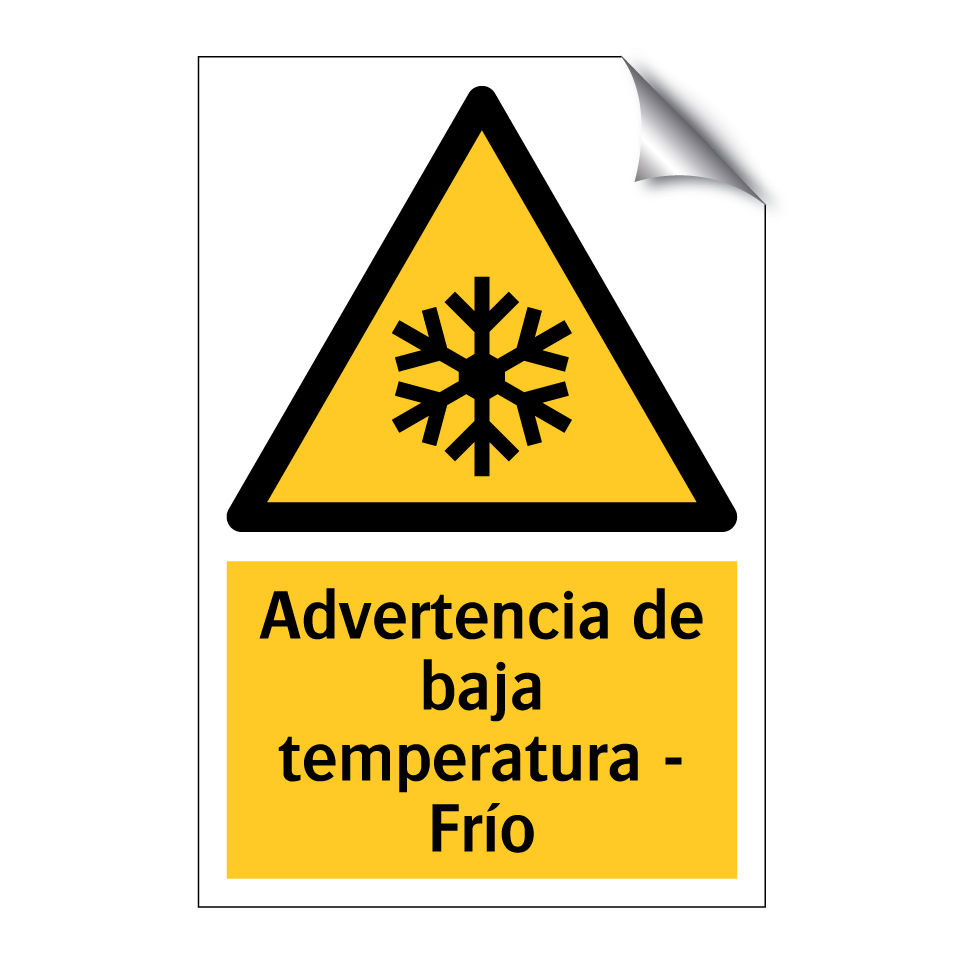 Advertencia de baja temperatura - Frío