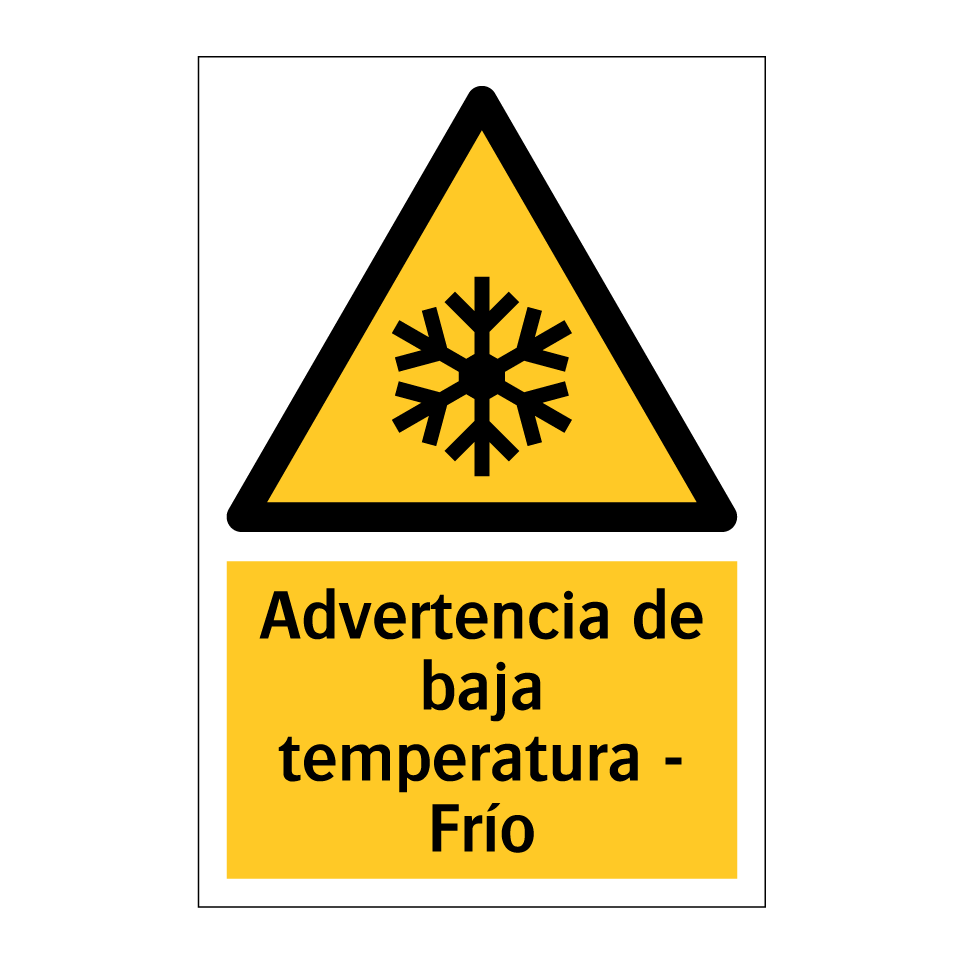 Advertencia de baja temperatura - Frío