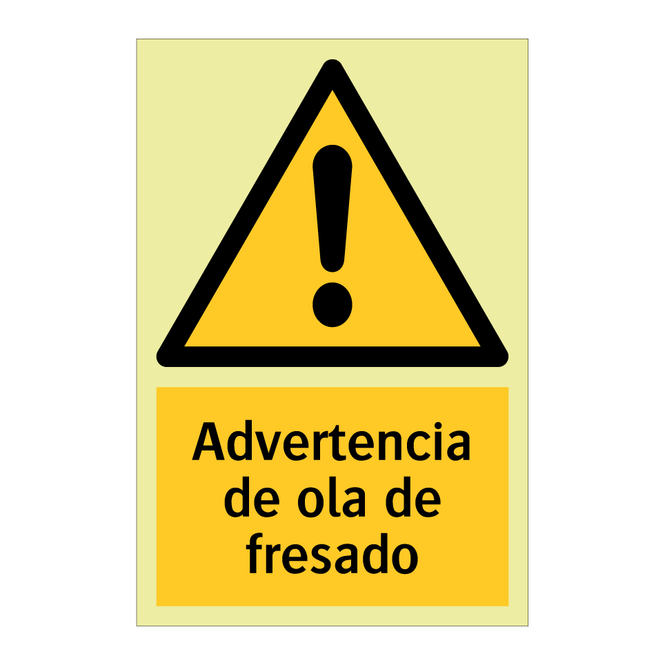 Advertencia de ola de fresado