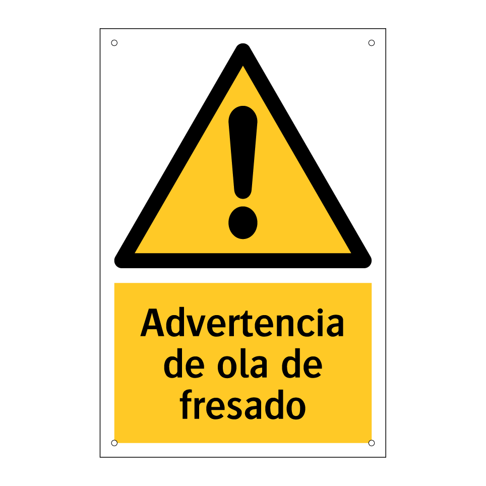 Advertencia de ola de fresado