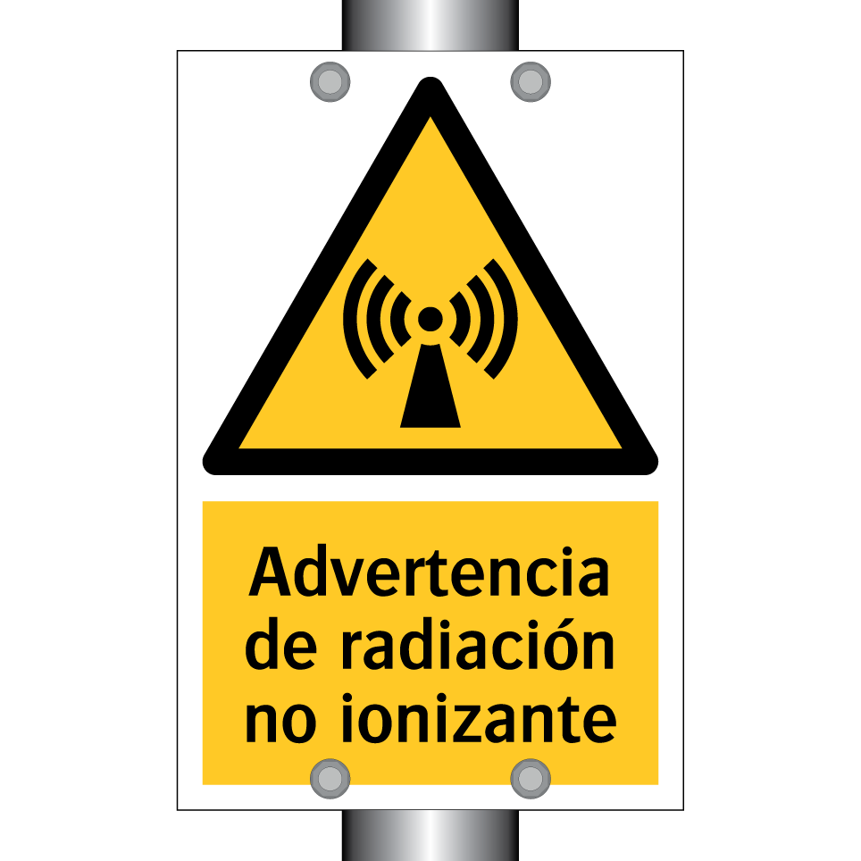 Advertencia de radiación no ionizante