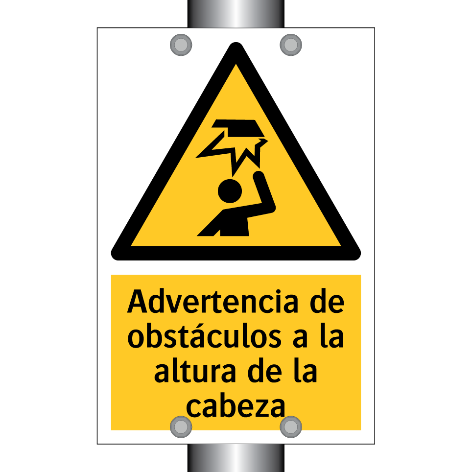 Advertencia de obstáculos a la altura de la cabeza