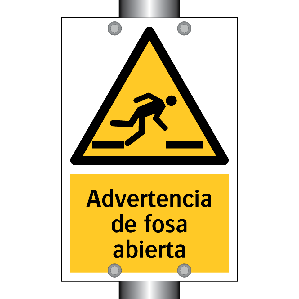 Advertencia de fosa abierta