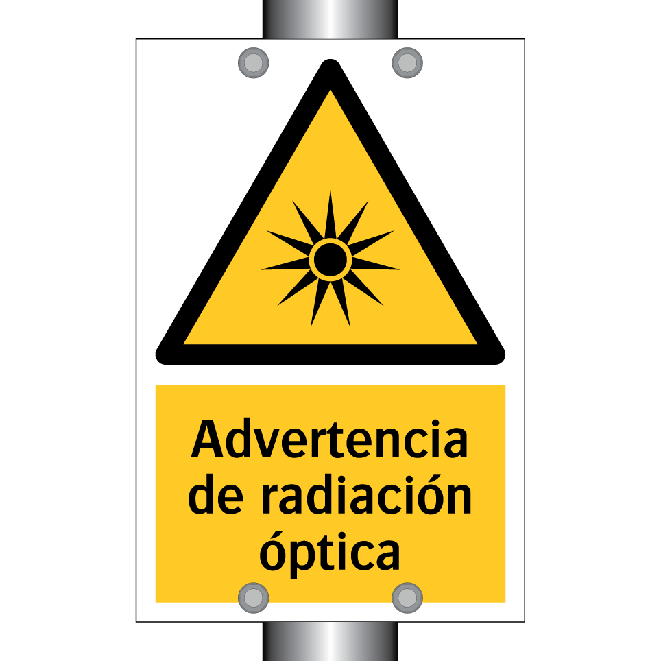 Advertencia de radiación óptica